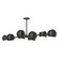Willow 48-in Matte Black 8 Lights Linear Pendant (7713|LP648348MB)