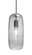 Besa, Pinot 13 Cord Pendant, Clear Bubble, Black FInish 1x60W Incandescent (127|1JT-PINOT13CL-BK)