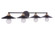 Isaac 4 Light Vanity in Flat Black/Satin Brass (20|12537FBSB4)