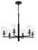 Hailie 6 Light Chandelier in Flat Black (20|55626-FB)