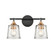 Hamy 15'' Wide 2-Light Vanity Light - Matte Black (91|18681/2)