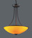 Arco Baleno 3-Light Pendant - Dark Rust with Canary Yellow (91|418-3CN-DR)