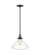 Belton transitional 1-light indoor dimmable ceiling hanging single pendant light in bronze finish wi (38|6514501-710)