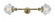 Oxford - 2 Light - 8 inch - Antique Brass - Adjustable Bath Vanity Light (3442|208L-AB-G532-LED)