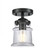 Canton - 1 Light - 5 inch - Oil Rubbed Bronze - Semi-Flush Mount (3442|284-1C-OB-G182S-LED)