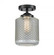 Stanton - 1 Light - 6 inch - Oil Rubbed Bronze - Semi-Flush Mount (3442|284-1C-OB-G262-LED)
