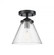 Cone - 1 Light - 8 inch - Oil Rubbed Bronze - Semi-Flush Mount (3442|284-1C-OB-G44-LED)