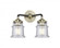 Canton - 2 Light - 13 inch - Black Antique Brass - Bath Vanity Light (3442|284-2W-BAB-G184S-LED)
