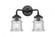 Canton - 2 Light - 13 inch - Oil Rubbed Bronze - Bath Vanity Light (3442|284-2W-OB-G184S-LED)