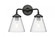 Cone - 2 Light - 14 inch - Oil Rubbed Bronze - Bath Vanity Light (3442|284-2W-OB-G64-LED)