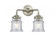 Canton - 2 Light - 13 inch - Brushed Satin Nickel - Bath Vanity Light (3442|284-2W-SN-G184S)