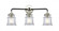 Canton - 3 Light - 23 inch - Black Polished Nickel - Bath Vanity Light (3442|284-3W-BPN-G182S-LED)