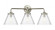 Cone - 3 Light - 26 inch - Brushed Satin Nickel - Bath Vanity Light (3442|284-3W-SN-G44-LED)