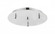 3 Light Round Multi Port Canopy (3442|113-PC)