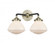 Olean - 2 Light - 15 inch - Black Antique Brass - Bath Vanity Light (3442|284-2W-BAB-G321-LED)