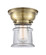 Canton - 1 Light - 6 inch - Antique Brass - Flush Mount (3442|623-1F-AB-G182S-LED)
