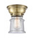 Canton - 1 Light - 6 inch - Antique Brass - Flush Mount (3442|623-1F-AB-G184S-LED)
