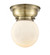 Beacon - 1 Light - 6 inch - Antique Brass - Flush Mount (3442|623-1F-AB-G201-6-LED)