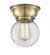 Beacon - 1 Light - 6 inch - Antique Brass - Flush Mount (3442|623-1F-AB-G202-6-LED)