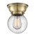 Beacon - 1 Light - 6 inch - Antique Brass - Flush Mount (3442|623-1F-AB-G204-6-LED)