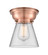 Cone - 1 Light - 6 inch - Antique Copper - Flush Mount (3442|623-1F-AC-G62)