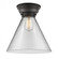 Cone - 1 Light - 12 inch - Matte Black - Flush Mount (3442|623-1F-BK-G42-L-LED)