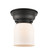 Bell - 1 Light - 6 inch - Matte Black - Flush Mount (3442|623-1F-BK-G51-LED)