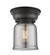 Bell - 1 Light - 6 inch - Matte Black - Flush Mount (3442|623-1F-BK-G53-LED)