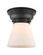 Cone - 1 Light - 6 inch - Matte Black - Flush Mount (3442|623-1F-BK-G61)