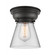 Cone - 1 Light - 6 inch - Matte Black - Flush Mount (3442|623-1F-BK-G62)
