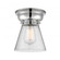 Cone - 1 Light - 6 inch - Polished Chrome - Flush Mount (3442|623-1F-PC-G64-LED)