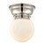 Beacon - 1 Light - 6 inch - Polished Nickel - Flush Mount (3442|623-1F-PN-G201-6-LED)