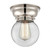 Beacon - 1 Light - 6 inch - Polished Nickel - Flush Mount (3442|623-1F-PN-G202-6-LED)