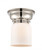 Bell - 1 Light - 6 inch - Polished Nickel - Flush Mount (3442|623-1F-PN-G51)
