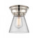 Cone - 1 Light - 6 inch - Polished Nickel - Flush Mount (3442|623-1F-PN-G62)