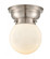 Beacon - 1 Light - 6 inch - Brushed Satin Nickel - Flush Mount (3442|623-1F-SN-G201-6-LED)