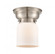 Bell - 1 Light - 6 inch - Brushed Satin Nickel - Flush Mount (3442|623-1F-SN-G51-LED)