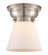 Cone - 1 Light - 6 inch - Brushed Satin Nickel - Flush Mount (3442|623-1F-SN-G61)