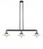 Halophane - 3 Light - 41 inch - Black Antique Brass - Stem Hung - Island Light (3442|213-BAB-G1-LED)