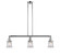 Canton - 3 Light - 39 inch - Polished Chrome - Stem Hung - Adjustable Island Light (3442|213-PC-G182S-LED)