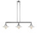 Halophane - 3 Light - 41 inch - Polished Chrome - Stem Hung - Adjustable Island Light (3442|213-PC-G1-LED)