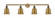 Addison - 4 Light - 42 inch - Brushed Brass - Adjustable Bath Vanity Light (3442|215-BB-M9-BB-LED)