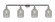 Stanton - 4 Light - 44 inch - Polished Chrome - Adjustable Bath Vanity Light (3442|215-PC-G262-LED)