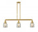 Bell - 3 Light - 38 inch - Satin Gold - Stem Hung - Adjustable Island Light (3442|213-SG-G58-LED)