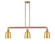 Addison - 3 Light - 38 inch - Satin Gold - Stem Hung - Adjustable Island Light (3442|213-SG-M9-SG)