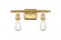 Bare Bulb - 2 Light - 16 inch - Satin Gold - Bath Vanity Light (3442|516-2W-SG)