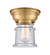 Canton - 1 Light - 6 inch - Brushed Brass - Flush Mount (3442|623-1F-BB-G184S)