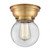 Beacon - 1 Light - 6 inch - Brushed Brass - Flush Mount (3442|623-1F-BB-G202-6-LED)