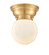 Beacon - 1 Light - 6 inch - Satin Gold - Flush Mount (3442|623-1F-SG-G201-6)