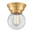 Beacon - 1 Light - 6 inch - Satin Gold - Flush Mount (3442|623-1F-SG-G202-6-LED)